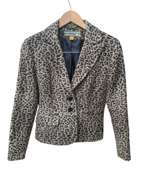 Allen B. By Allen Schwartz Jackets & Blazers - Allen Schwartz Leopard Print Jacket Blazer I Size: 10